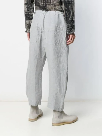 Shop Forme D'expression Relaxed-fit Tailored Trousers In Grey