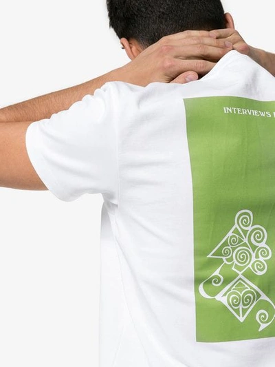 Shop Kiko Kostadinov River Logo Print T-shirt In White