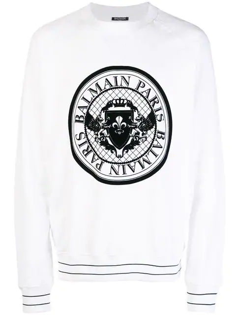 balmain coin sweatshirt