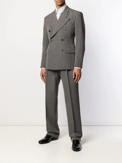 Shop Maison Margiela Double Breasted Suit In Brown