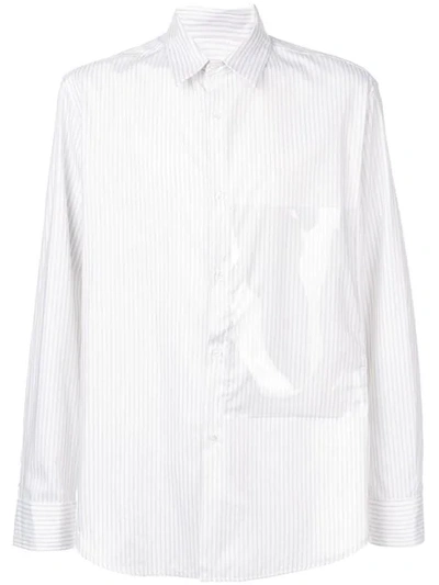 Shop Raf Simons Oversized-pocket Shirt In White