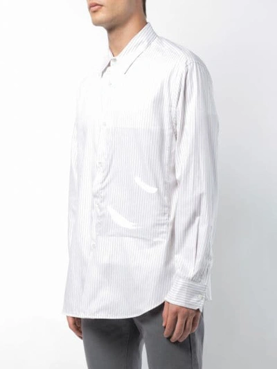 Shop Raf Simons Oversized-pocket Shirt In White