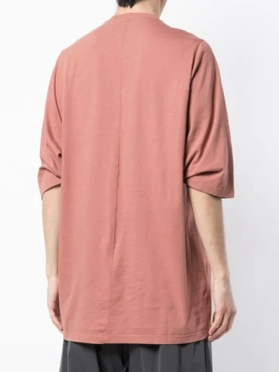 Shop Rick Owens Oversized Crewneck T In Red