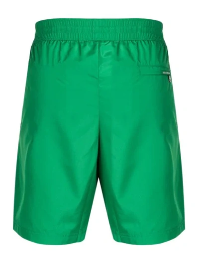 Shop Dolce & Gabbana Logo Swimming Shorts In Green