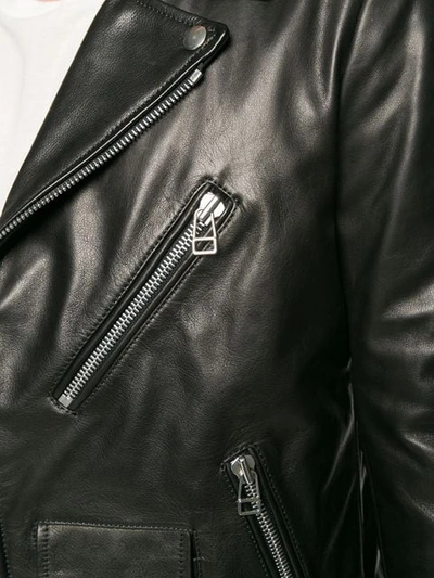 Shop Faith Connexion Customisable Biker Jacket In Black