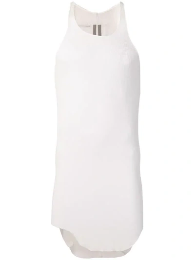 Shop Rick Owens Semi-sheer Tank Top In White