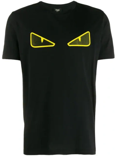 Shop Fendi Bag Bugs Motif T-shirt In Black