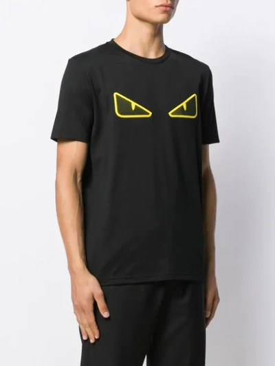 Shop Fendi Bag Bugs Motif T-shirt In Black