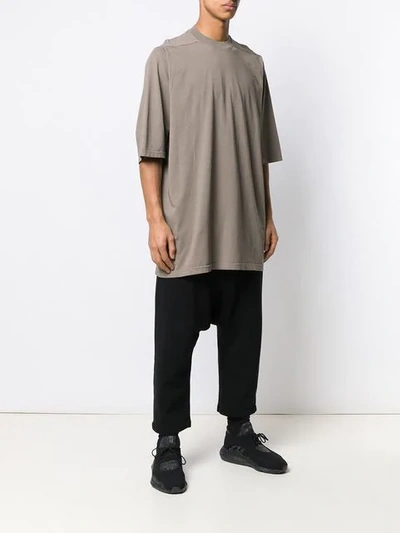 RICK OWENS DRKSHDW DUST GREY T-SHIRT - 灰色