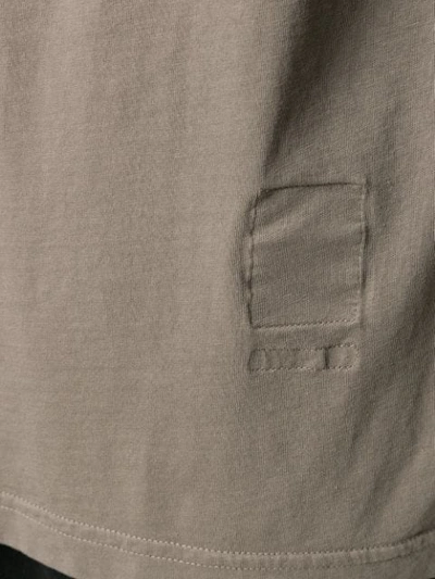 RICK OWENS DRKSHDW DUST GREY T-SHIRT - 灰色