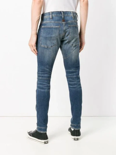 Shop G-star Raw Research Aged Antic Destroy Skinny Jeans - Blue