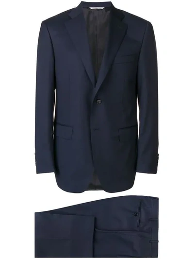 Shop Canali Klassischer Anzug - Blau In Blue