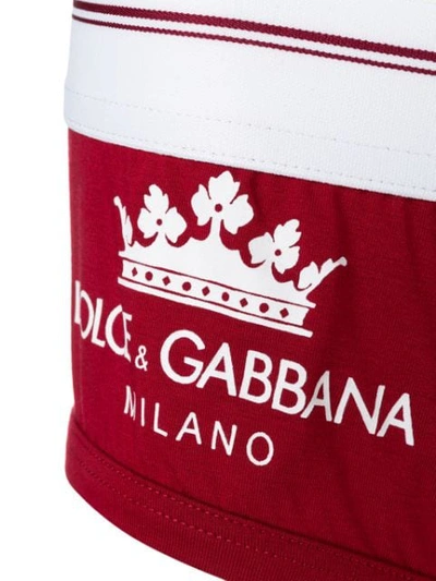 Shop Dolce & Gabbana Logo Briefs In Red