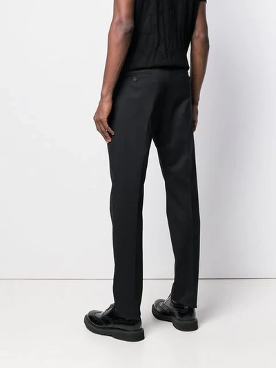 DSQUARED2 SLIM-FIT TAILORED TROUSERS - 黑色