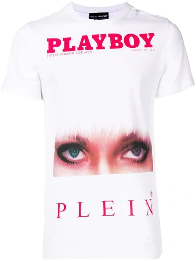 Shop Philipp Plein Ss Playboy T In White