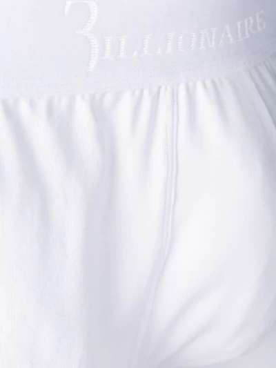 Shop Billionaire Logo Band Boxers In White