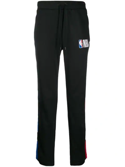 Shop Marcelo Burlon County Of Milan Nba Patch Trousers In Black