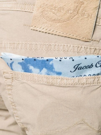 Shop Jacob Cohen Classic Chinos In Neutrals