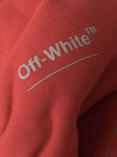 Shop Off-white Logo Jogging Trousers In Red