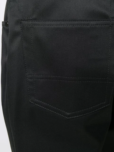 Shop Fumito Ganryu Straight Leg Trousers In Black
