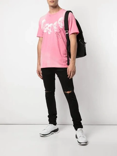 DOM REBEL AMIGOS印花T恤 - 粉色