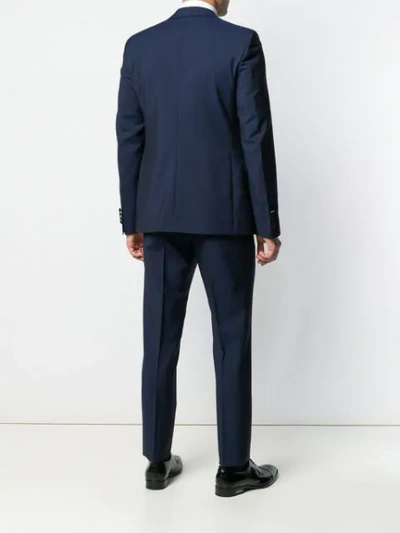 Shop Prada Single-breasted Tuxedo In Blue