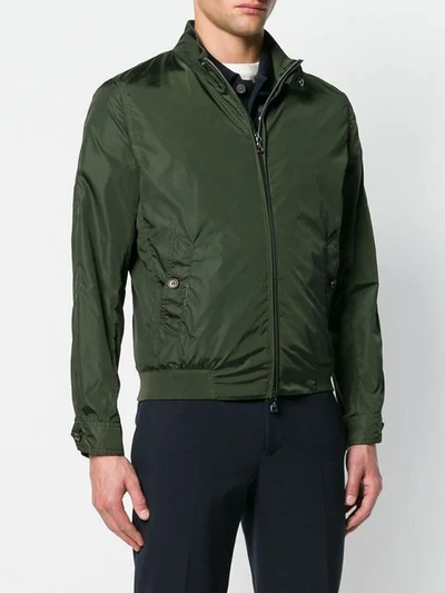 zipped fitted jacket