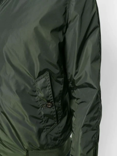 Shop Sealup Zipped Fitted Jacket In Green