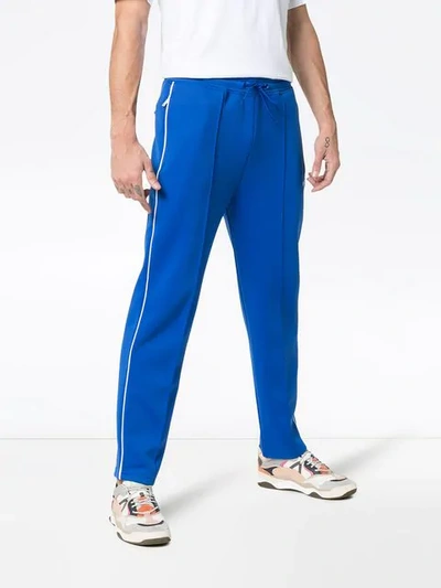 Kenzo Reverse Stitch Track Pants In Blue