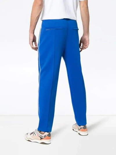 Shop Kenzo Reverse Stitch Track Pants In Blue