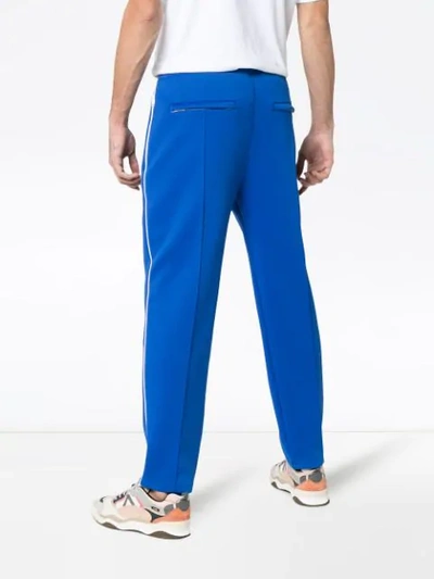 Kenzo Reverse Stitch Track Pants In Blue