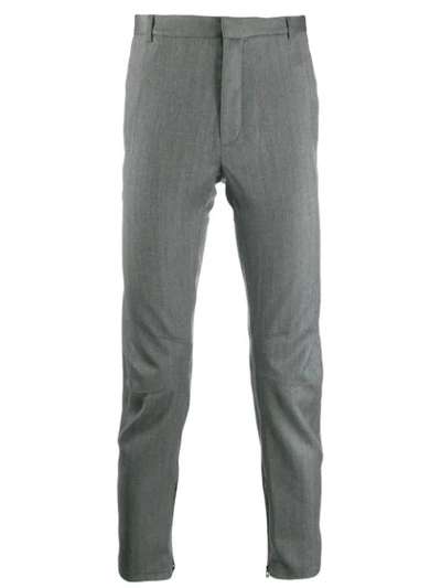 Shop Lanvin Panelled Tailored Trousers In Grey