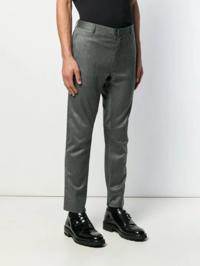 Shop Lanvin Panelled Tailored Trousers In Grey