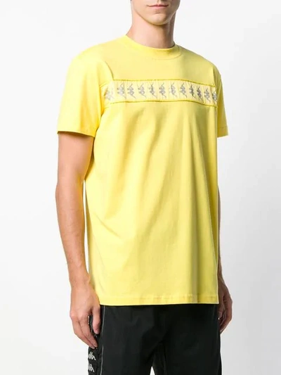 Shop Kappa Logo Band T-shirt In Yellow