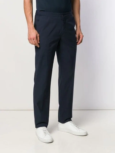 Shop Incotex Slim-fit Trousers In Blue