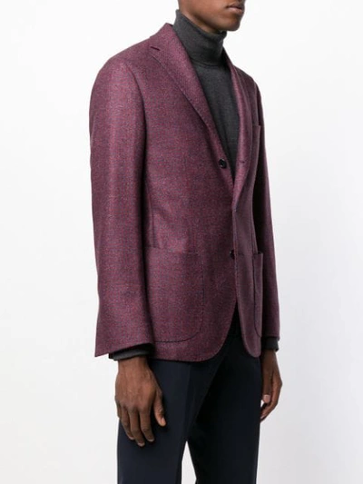 Shop Borrelli Houndstooth Blazer In Red