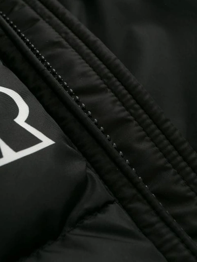 Shop Moncler Logo-print Padded Jacket In Black