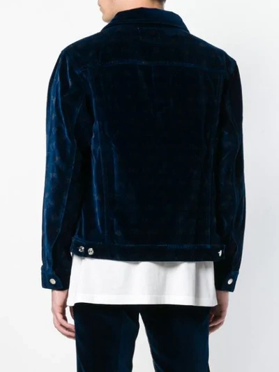 Shop Paura Long Sleeved Jacket - Blue