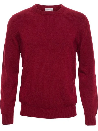 Shop Browns Crew Neck Sweater In Red
