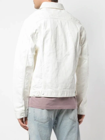Shop John Elliott Klassische Jeansjacke In White