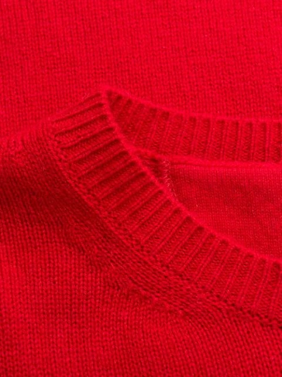 VALENTINO KNITTED CASHMERE JUMPER - 红色