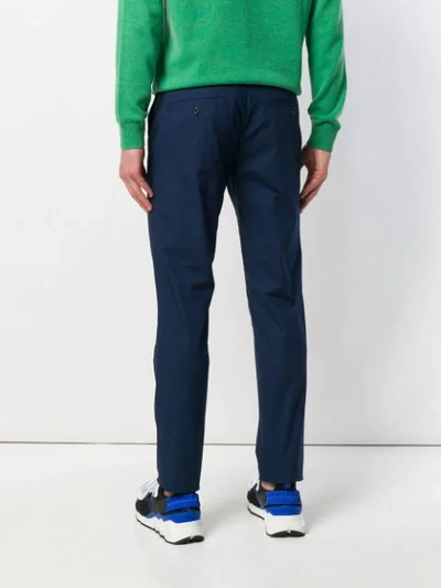 Shop Kenzo Skinny Chinos In Blue