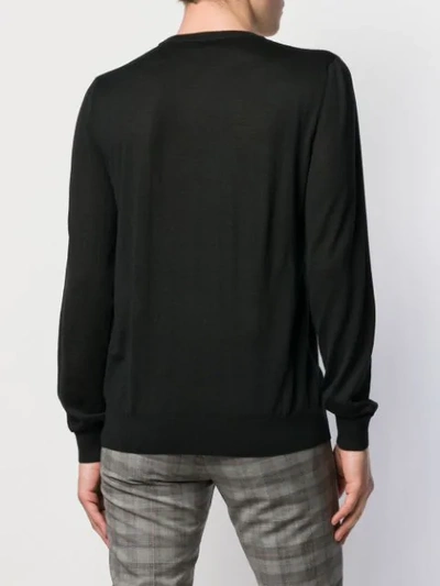 Shop Alexander Mcqueen Skull Motif Jumper In Black