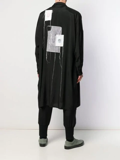 Shop Yohji Yamamoto Patchwork Shirt In Black