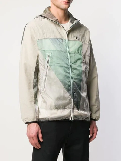 Shop Y-3 Aop Packable Jacket - Neutrals