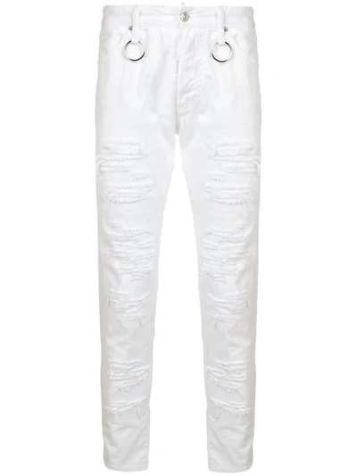 Shop Dsquared2 Skinny Dan Jeans In White