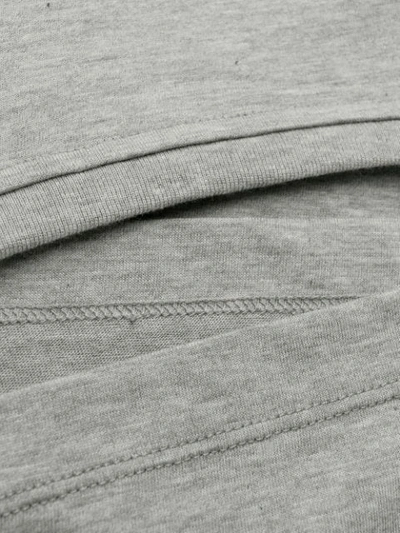 Shop Versace Logo Print T-shirt In Grey