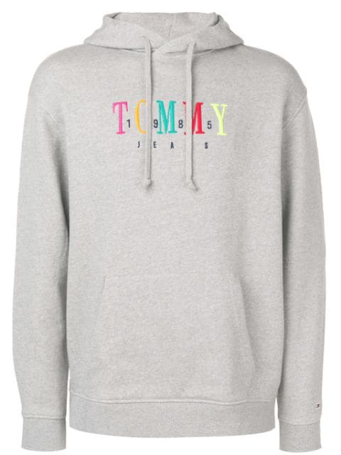 Tommy Jeans Embroidered Logo Hoodie In 