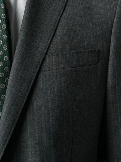 Shop Dsquared2 Pin Stripe Paris Suit In Grey
