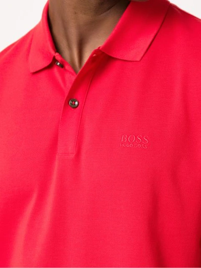 Shop Hugo Boss Short-sleeve Polo Shirt In Red